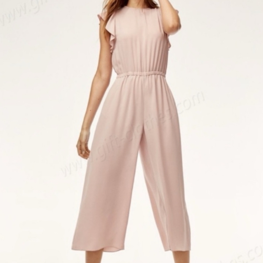 Elegant Pink Sleeveless Jumpsuit
